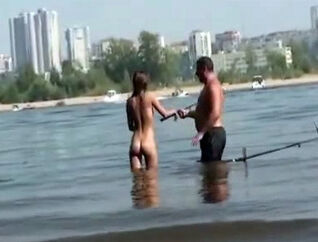 naked youngsters on the beach for swingers in Kiev. naked