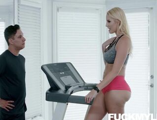 Married Gal Vanessa Box Tempts Her Private Trainer