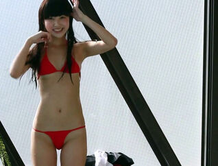 Non-Nude japanese bathing suit damsel model. Ultra-cutie